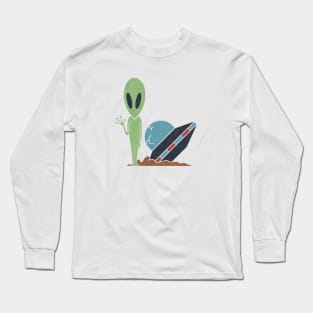 Ufo Crash Long Sleeve T-Shirt